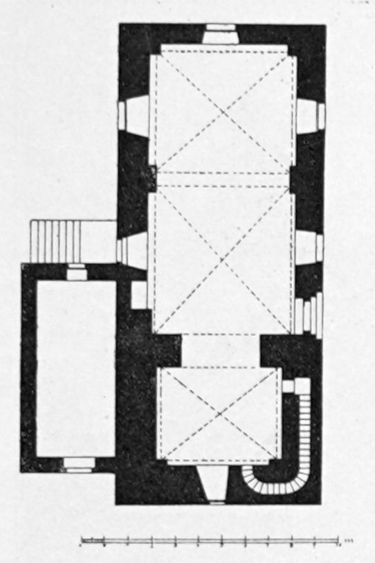 Abbildung 170. Kirchbrak, Grundriss der Kirche.